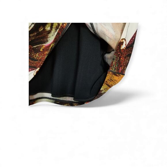 EVA VARRO Colorblock Sheath Knit Minidress - Size Small - Picture 6 of 7